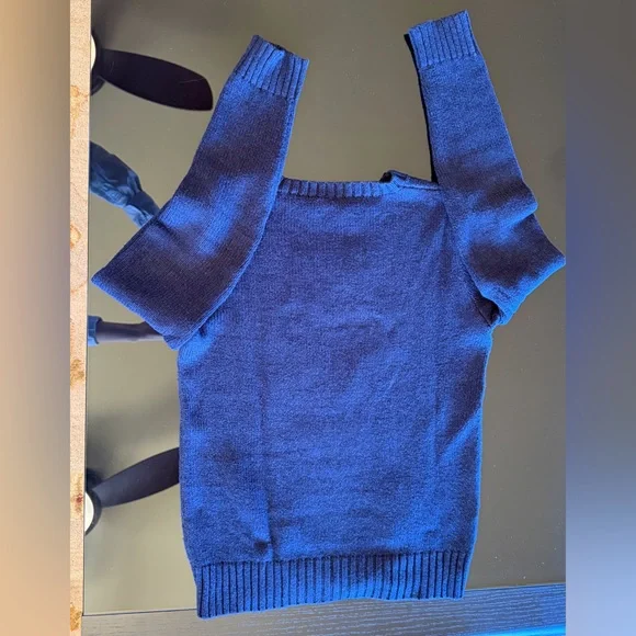 POLO RALPH LAUREN - Polo Bear Navy Crewneck Sweater with Red Accent - Picture 5 of 9